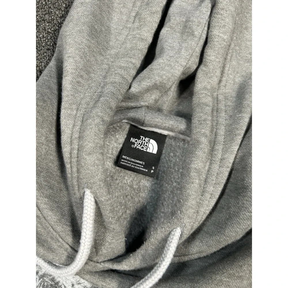 The North Face Bear On The Move‎ Pullover Hoodie Gray Mens Small Drawstrings